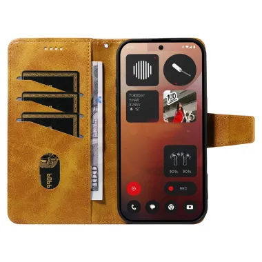 Housse Nothing Phone (3a) Pro Simili Cuir Sangle Porte-Cartes 10