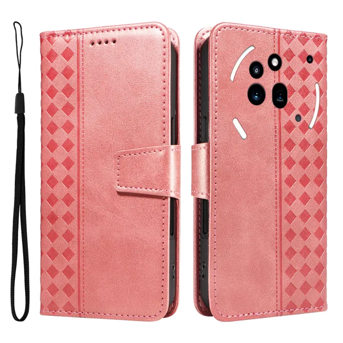 Housse Nothing Phone (3a) Pro Simili Cuir Sangle Porte-Cartes 10