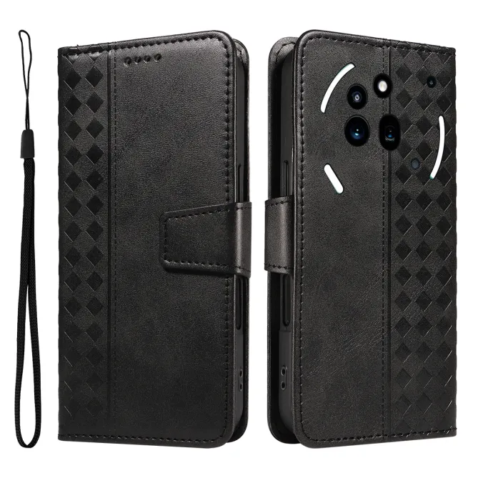 Housse Nothing Phone (3a) Pro Simili Cuir Sangle Porte-Cartes 10