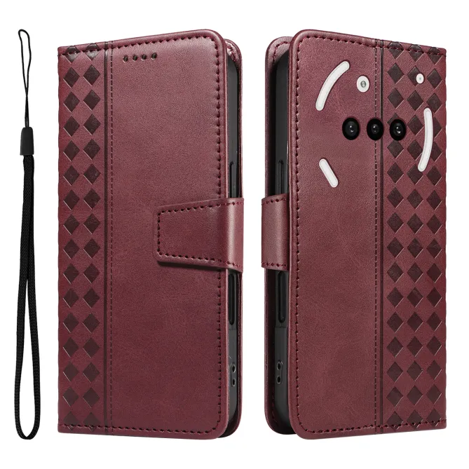 Housse Nothing Phone (3a) Simili Cuir Sangle Porte-Cartes 14