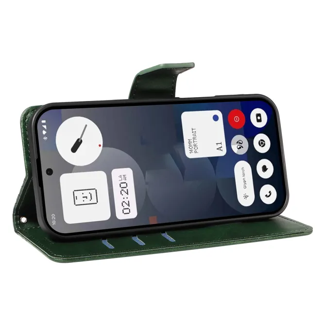 Housse Nothing Phone (3a) Simili Cuir Sangle Porte-Cartes 14