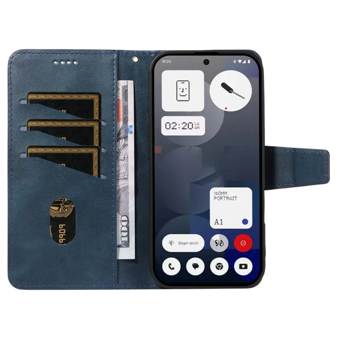 Housse Nothing Phone (3a) Simili Cuir Sangle Porte-Cartes 14