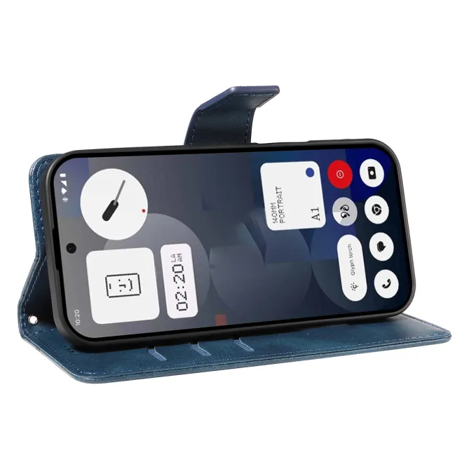 Housse Nothing Phone (3a) Simili Cuir Sangle Porte-Cartes 14