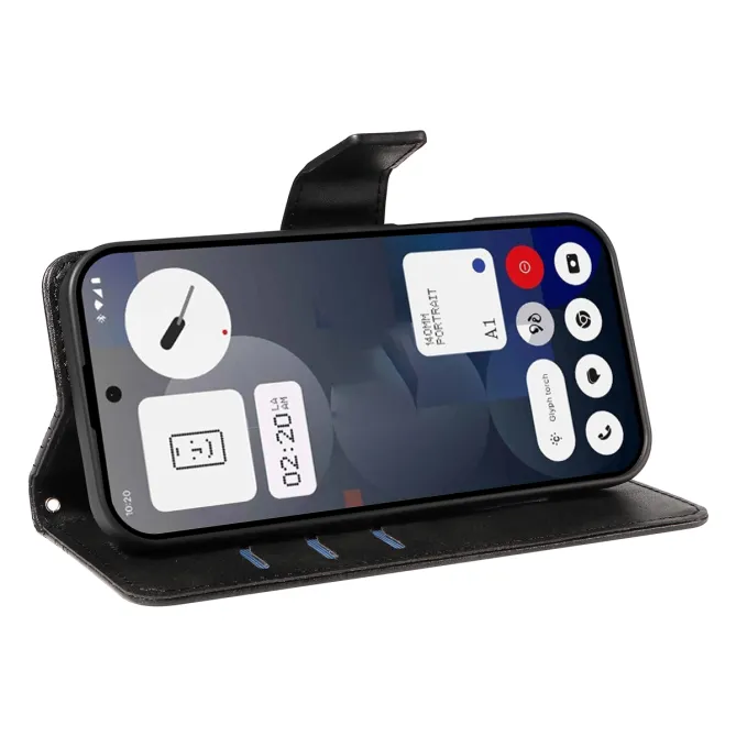 Housse Nothing Phone (3a) Simili Cuir Sangle Porte-Cartes 14