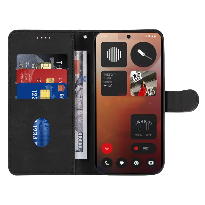 Housse Nothing Phone (3a) Pro Simili Cuir Porte-Cartes 8