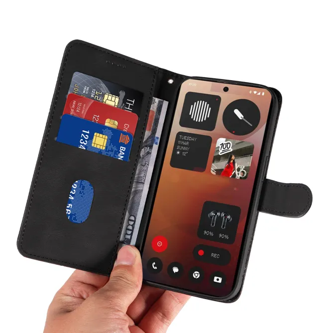 Housse Nothing Phone (3a) Pro Simili Cuir Porte-Cartes 8