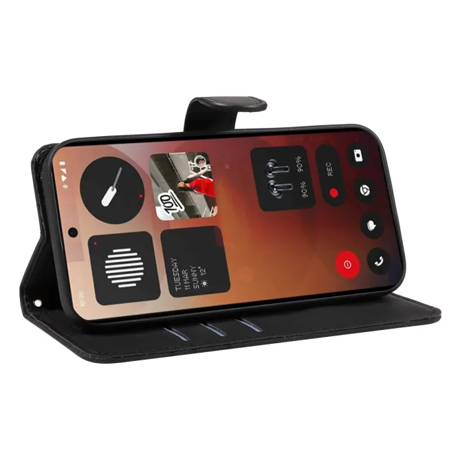 Housse Nothing Phone (3a) Pro Simili Cuir Porte-Cartes 8