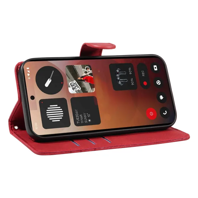 Housse Nothing Phone (3a) Pro Simili Cuir Porte-Cartes 8