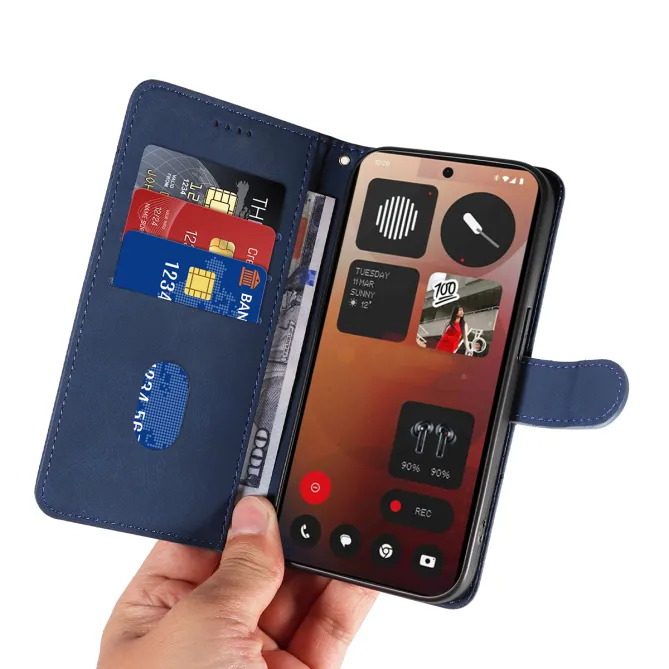 Housse Nothing Phone (3a) Pro Simili Cuir Porte-Cartes 8