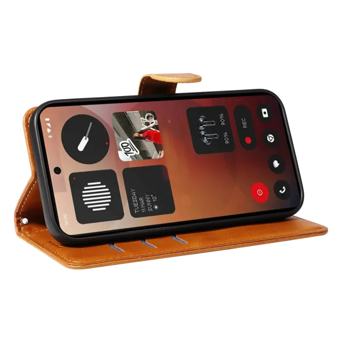 Housse Nothing Phone (3a) Pro Simili Cuir Porte-Cartes 9