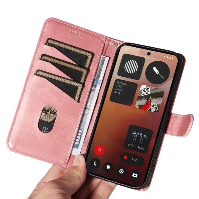 Housse Nothing Phone (3a) Pro Simili Cuir Porte-Cartes 9