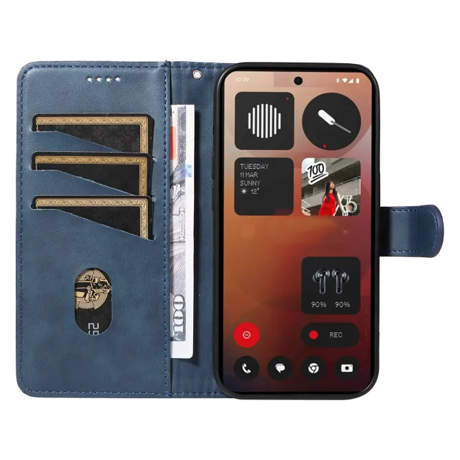 Housse Nothing Phone (3a) Pro Simili Cuir Porte-Cartes 9
