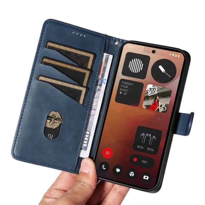 Housse Nothing Phone (3a) Pro Simili Cuir Porte-Cartes 9