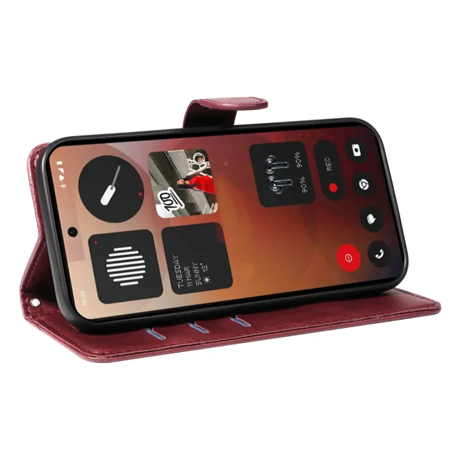 Housse Nothing Phone (3a) Pro Simili Cuir Porte-Cartes 9