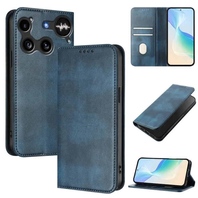 Housse Nothing Phone (3) Simili Cuir RFID Porte-Cartes Rétro