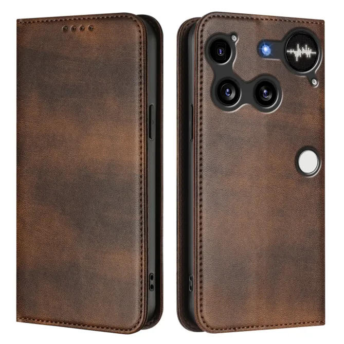 Housse Nothing Phone (3) Simili Cuir RFID Porte-Cartes Rétro