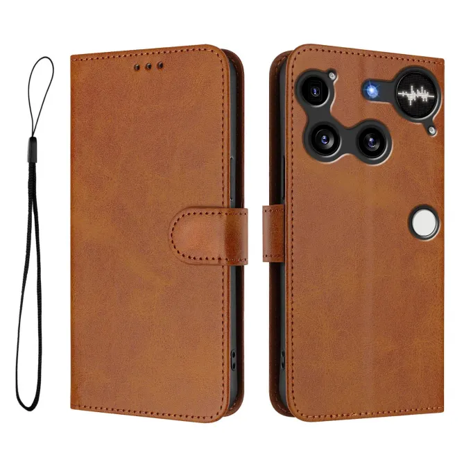 Housse Nothing Phone (3) Simili Cuir RFID Sangle Porte-Cartes