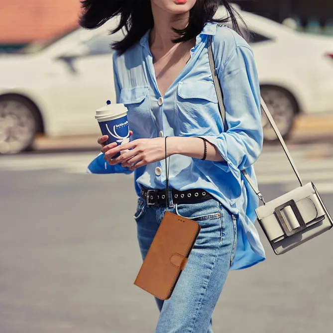 Housse Nothing Phone (3) Simili Cuir RFID Sangle Porte-Cartes