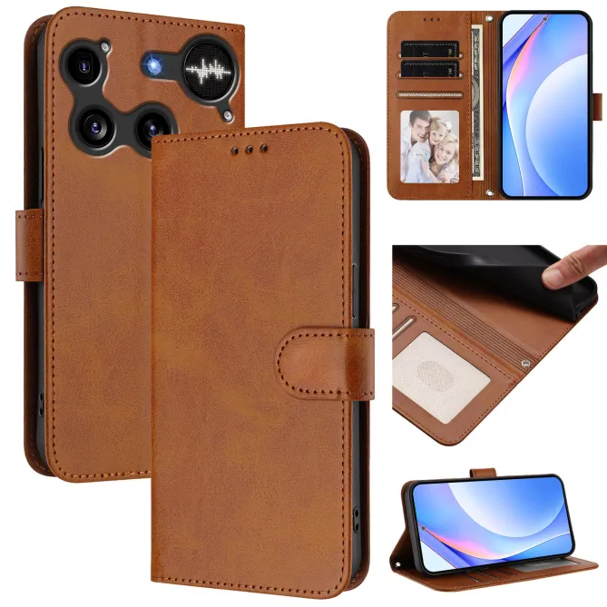 Housse Nothing Phone (3) Simili Cuir RFID Sangle Porte-Cartes