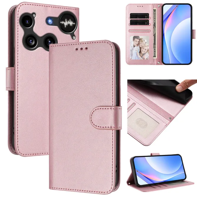Housse Nothing Phone (3) Simili Cuir RFID Sangle Porte-Cartes