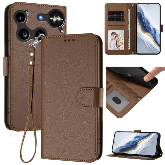 Housse Nothing Phone (3) Simili Cuir Sangle Porte-Cartes 2