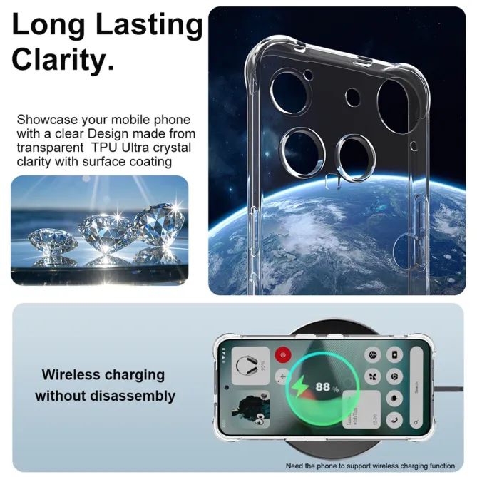 Coque Nothing Phone (3) TPU Transparent Antichoc Protection 2