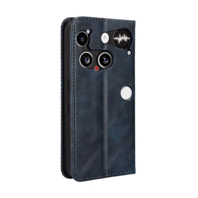 Housse Nothing Phone (3) Simili Cuir Porte-Cartes Rétro