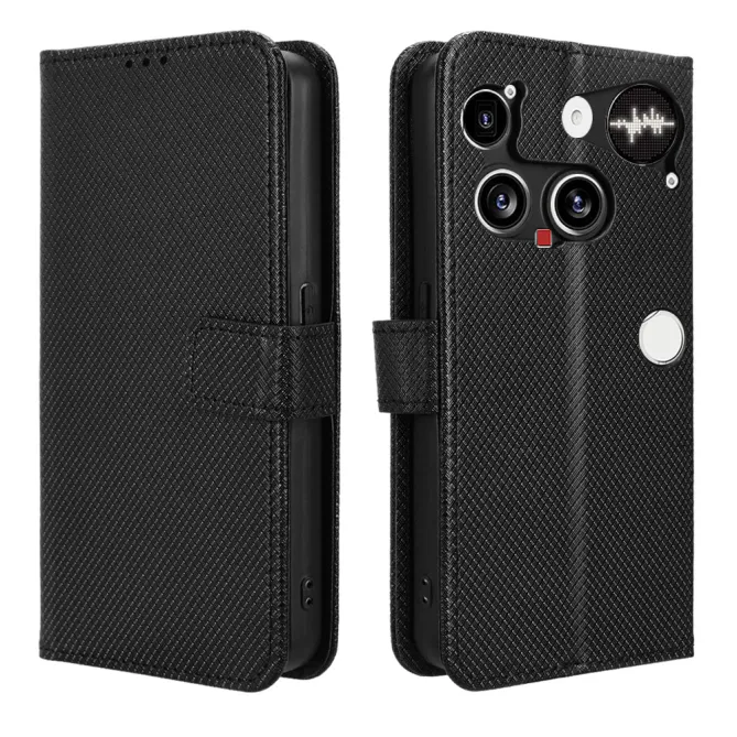 Housse Nothing Phone (3) Simili Cuir Sangle Porte-Cartes 3