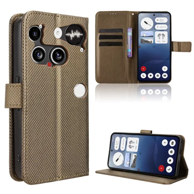 Housse Nothing Phone (3) Simili Cuir Sangle Porte-Cartes 3