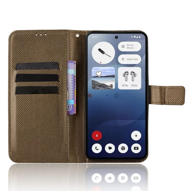 Housse Nothing Phone (3) Simili Cuir Sangle Porte-Cartes 3