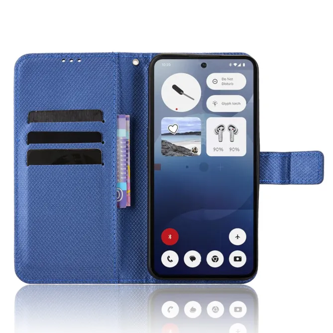 Housse Nothing Phone (3) Simili Cuir Sangle Porte-Cartes 3