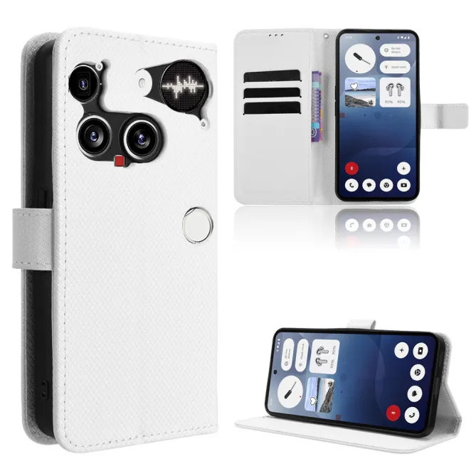 Housse Nothing Phone (3) Simili Cuir Sangle Porte-Cartes 3