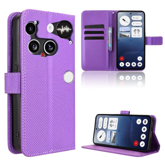 Housse Nothing Phone (3) Simili Cuir Sangle Porte-Cartes 3