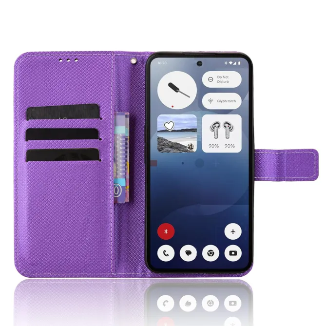 Housse Nothing Phone (3) Simili Cuir Sangle Porte-Cartes 3