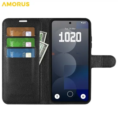 Housse Nothing Phone (3a) Pro Simili Cuir Porte-Cartes 10