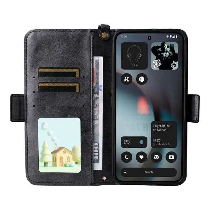 Housse Nothing Phone (3) Simili Cuir Sangle Porte-Cartes 4
