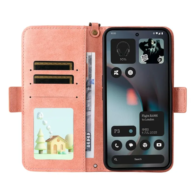 Housse Nothing Phone (3) Simili Cuir Sangle Porte-Cartes 4