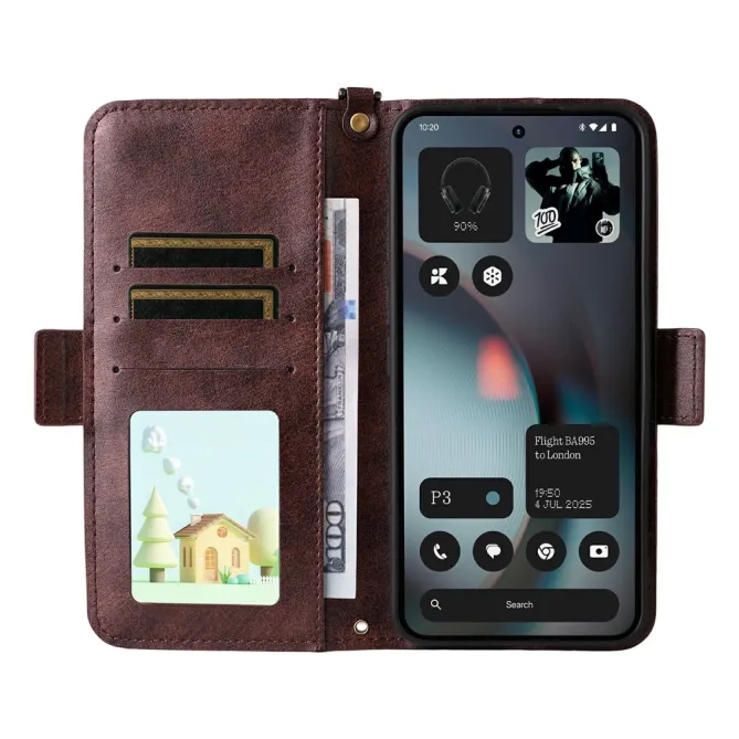 Housse Nothing Phone (3) Simili Cuir Sangle Porte-Cartes 4
