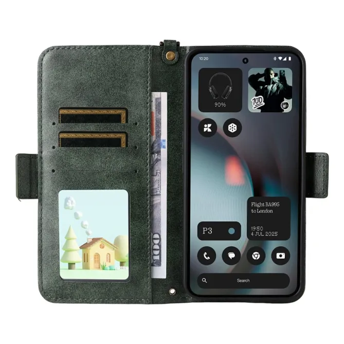 Housse Nothing Phone (3) Simili Cuir Sangle Porte-Cartes 4