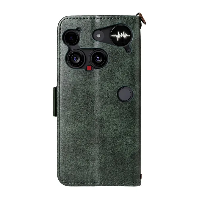 Housse Nothing Phone (3) Simili Cuir Sangle Porte-Cartes 4