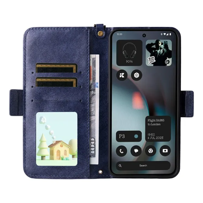 Housse Nothing Phone (3) Simili Cuir Sangle Porte-Cartes 4