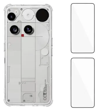 Pack Coque Transparente Nothing Phone 3 5G + 2 Verres Trempés