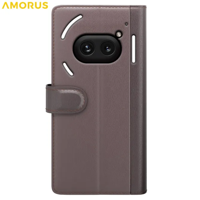 Coque Nothing Phone (2a) Plus Simili Cuir Béquille Protection