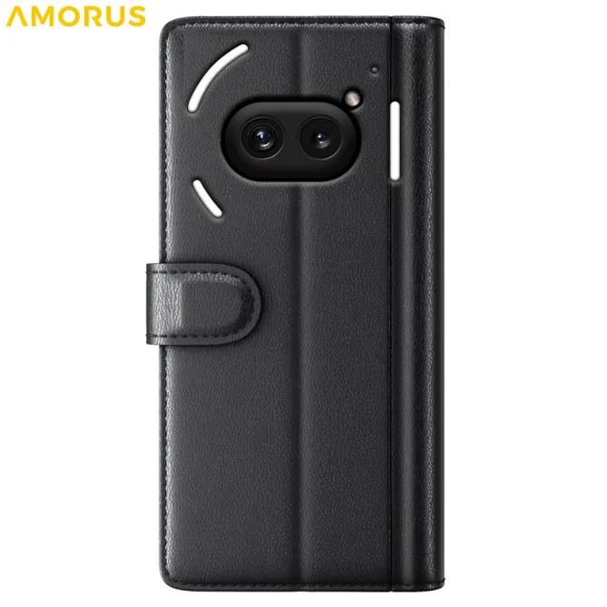 Coque Nothing Phone (2a) Plus Simili Cuir Béquille Protection