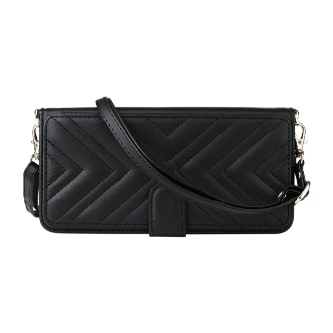 Housse Nothing Phone (3a) Lite Portefeuille Matelassé avec Bandoulière et Dragonne