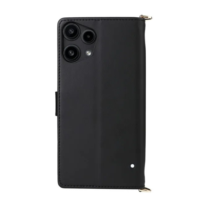 Housse Nothing Phone (3a) Lite Portefeuille Matelassé avec Bandoulière et Dragonne