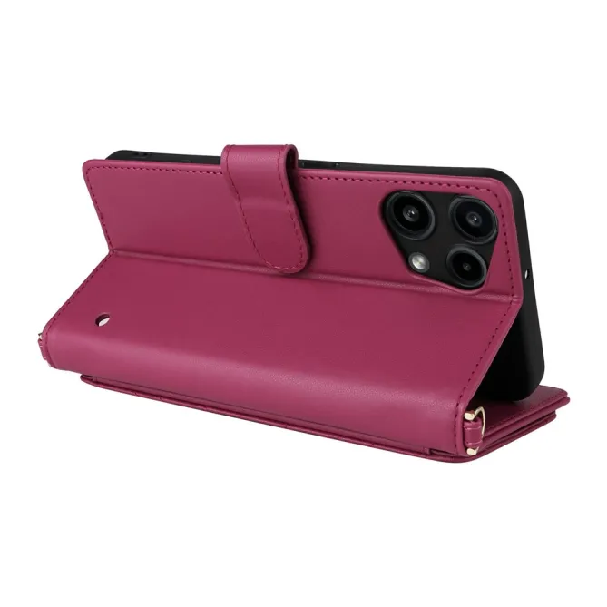 Housse Nothing Phone (3a) Lite Portefeuille Matelassé avec Bandoulière et Dragonne