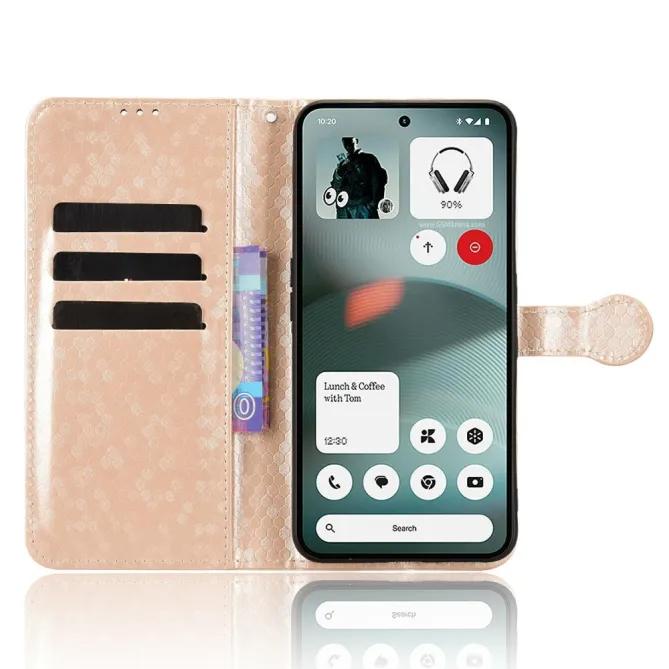 Housse Nothing Phone (3a) Lite Simili Cuir Sangle Porte-Cartes 2