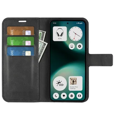 Coque Nothing Phone (3a) Lite Simili Cuir Béquille Protection