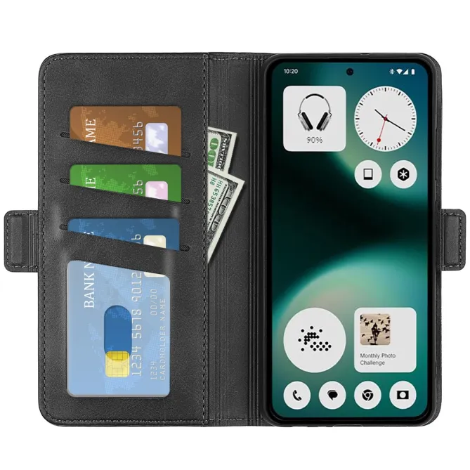 Housse Nothing Phone (3a) Lite revêtement simili cuir mat